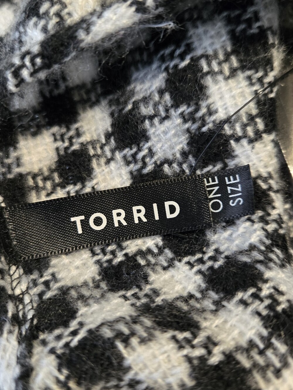 NWT Torrid Gingham Ruffle Ruana Cape - One Size Fits Most - Picture 7 of 9